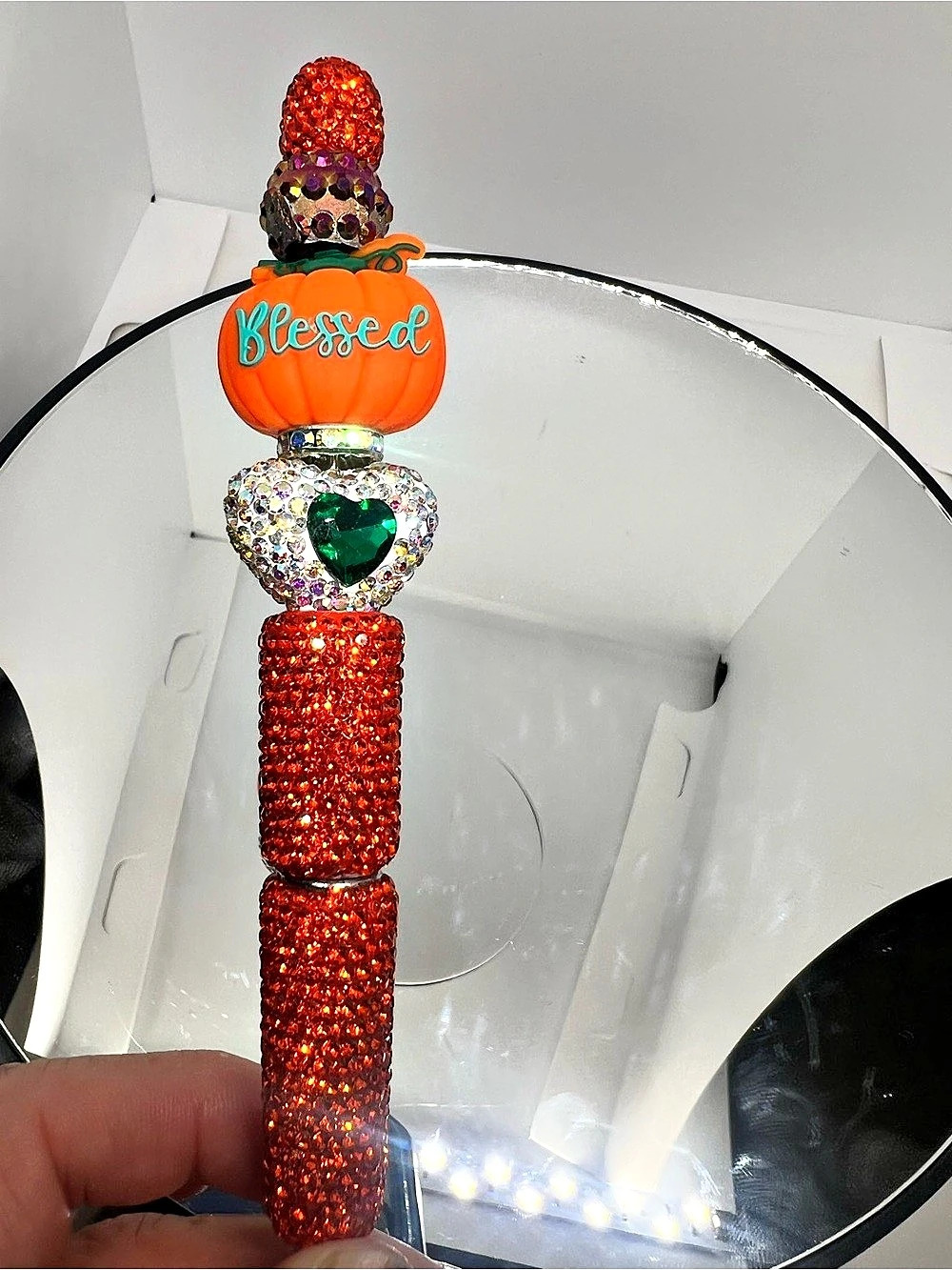 Rhinestone Pens Fall Thanksgiving Bling Pens Turkey Fox Pumpkin Sunflower Sparkl - Picture 4 of 11